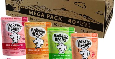 Barking Heads Comida Húmeda para Perros - Paquete surtido - Receta natural sin cereales ni aromas artificiales, con vitaminas y minerales añadidos 40 x 300 g