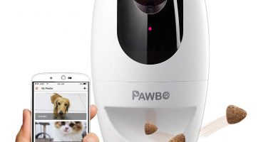 Pawbo Plus Cámara interactiva para Mascotas con tecnología Acer: cámara de Video HD WiFi con Audio bidireccional, con dispensador de golusinas y Puntero láser deseñado para Perros y Gatos